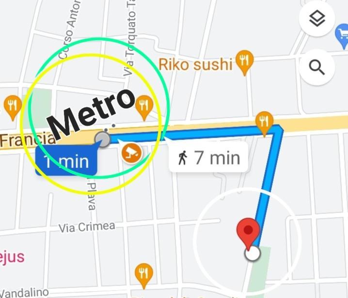 Sky Loft Nuovissimo Vicinanze Metro Leilighet Torino Eksteriør bilde